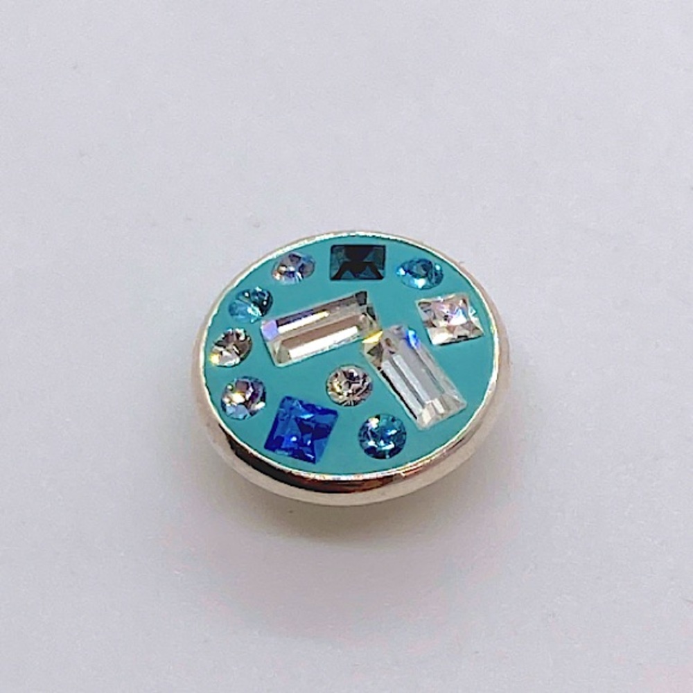 Kameleon 925 Sterling & Crystal Treasure On a Turquoise Beach JewelPop Jewel Pop